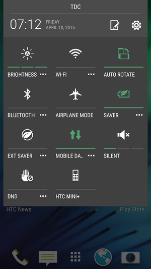 To enable Extreme power saving mode, select EXT SAVER