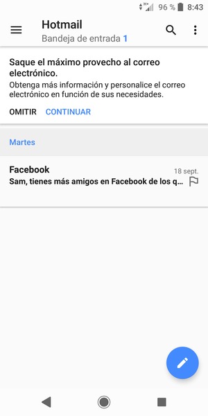 Su Hotmail está listo para usar