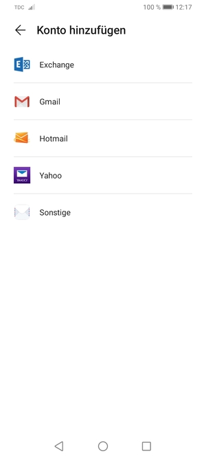 Wählen Sie Gmail
