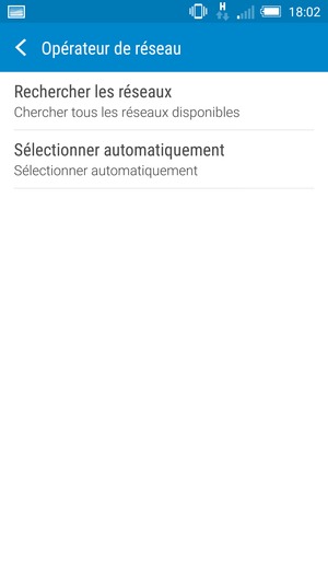 Sélectionnez Rechercher les réseaux