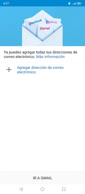 Seleccione Agregar dirección de correo electrónico