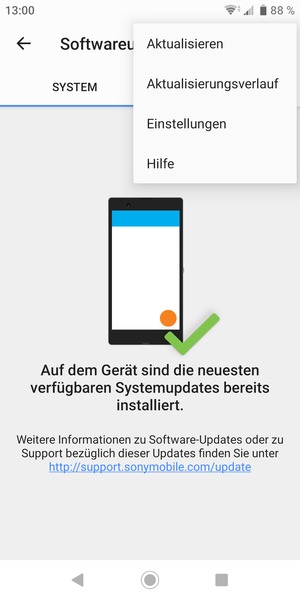 Wählen Sie Aktualisieren