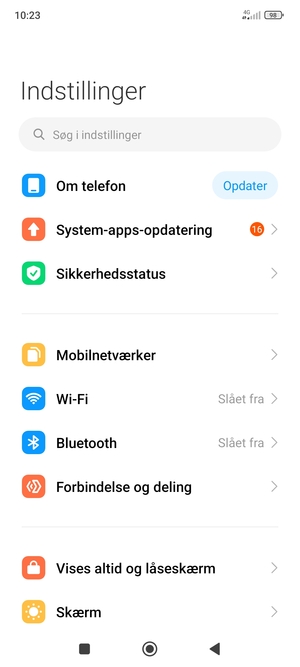 Vælg Mobilnetværker