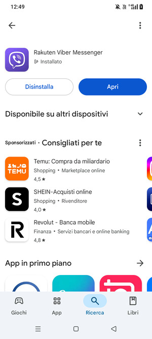 Seleziona Apri