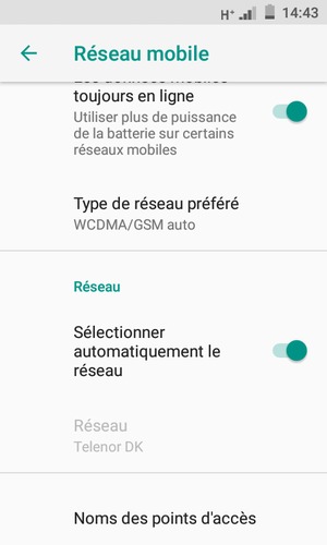Désactiver le Sélectionner automatiquement