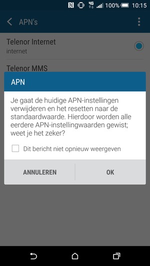 Selecteer OK