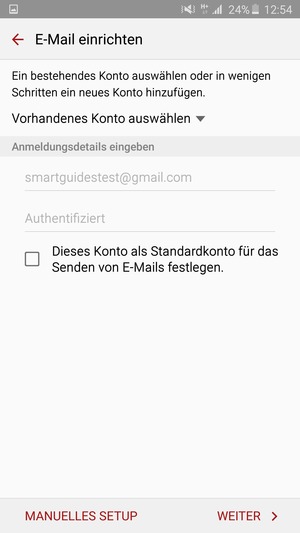 Wählen Sie WEITER