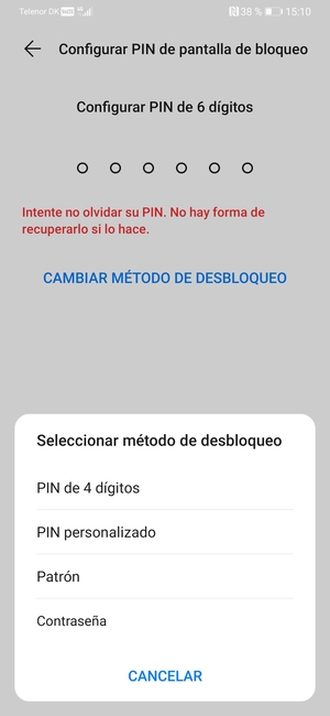 Seleccione Patrón