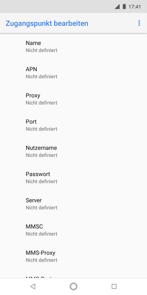 Geben Sie Internet-Informationen ein