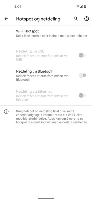 Vælg Wi-Fi-hotspot