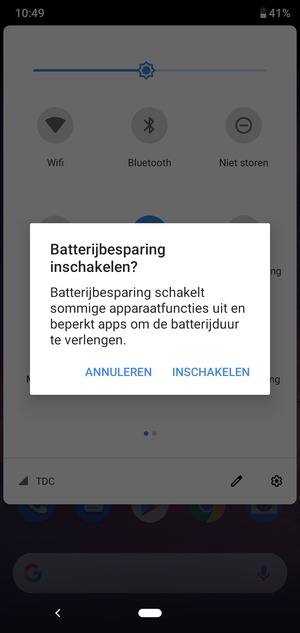 Selecteer INSCHAKELEN