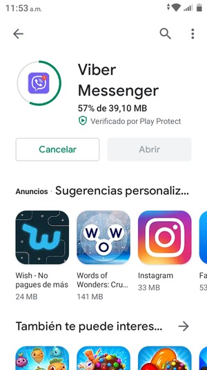 Espere a que el proceso de instalación finalice