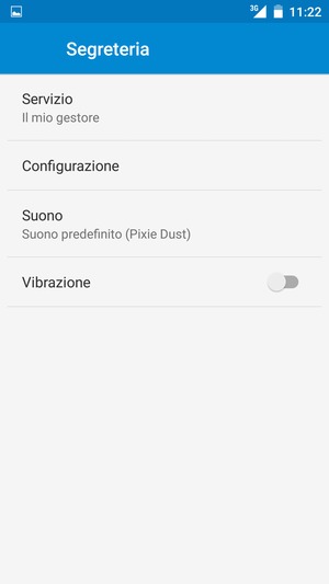 Seleziona Configurazione