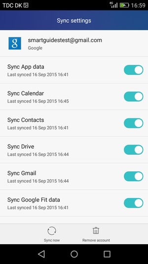 Make sure Sync Contacts is selected