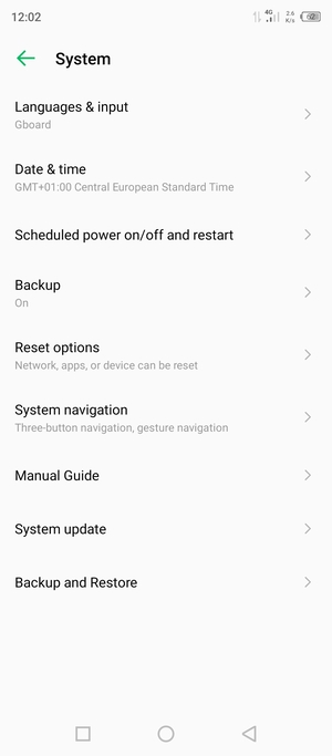 Select System update