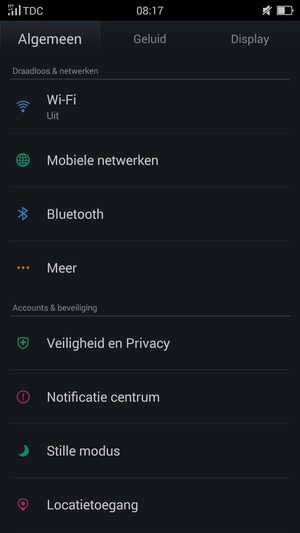 Selecteer Wi-Fi