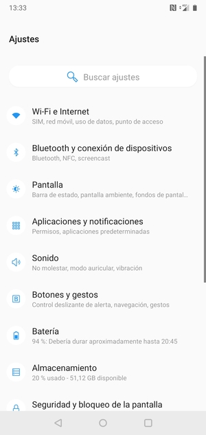 Seleccione Wi-Fi e Internet