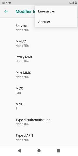 Sélectionnez Enregistrer