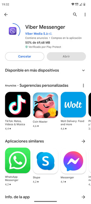 Espere a que el proceso de instalación finalice