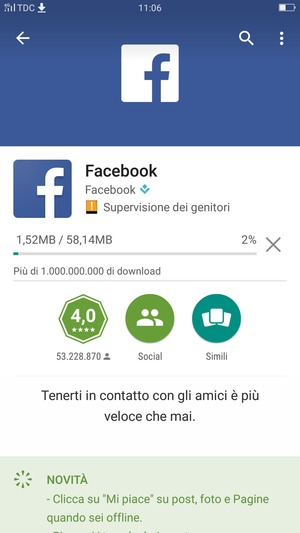 Attendi il completamento del processo di installazione