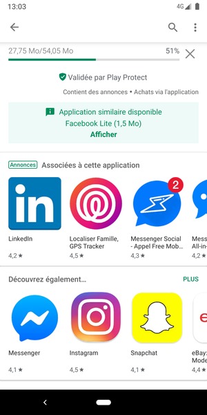 Veuillez attendre la fin de la procédure d'installation