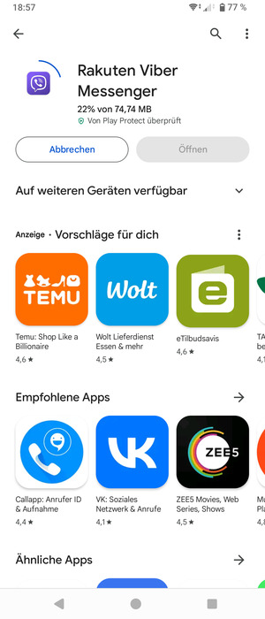 Warten Sie, bis der Installationsprozess  beendet ist