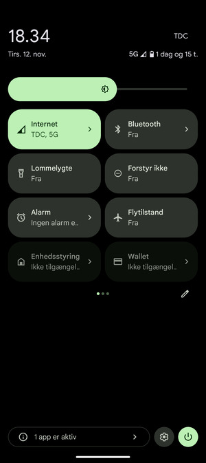 Swipe til venstre