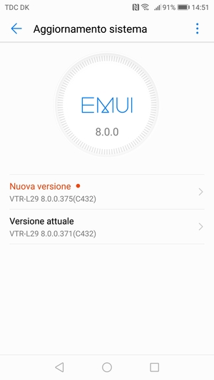 Se il tuo telefono non è aggiornato, segui le istruzioni sullo schermo.