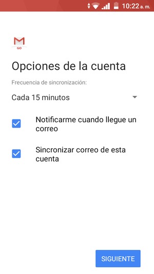 Seleccione SIGUIENTE