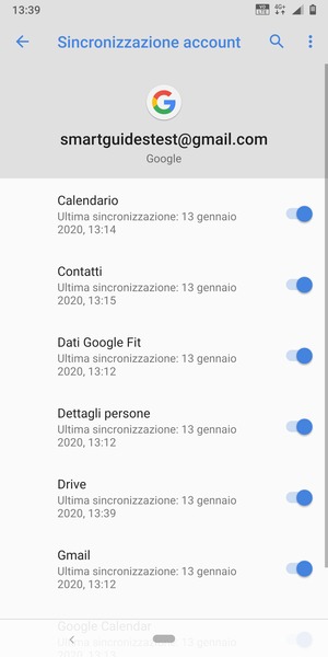 Assicurati che Contatti sia selezionato