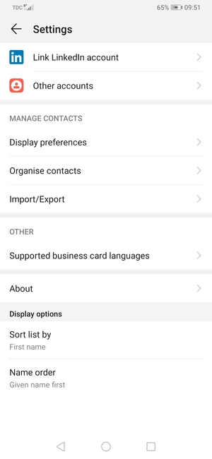 Select Import/Export