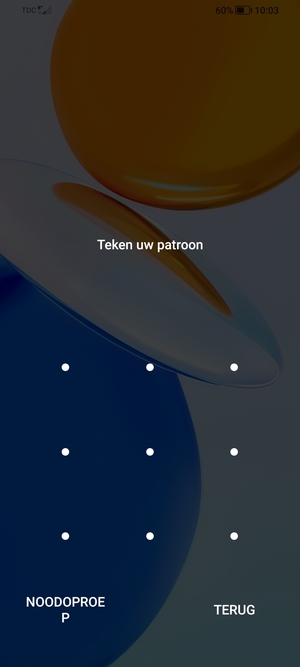 Uw telefoon is nu beveiligd met een schermvergrendeling