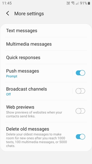 Select Text messages