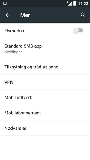 Velg Mobilnettverk