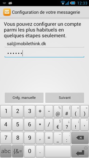 Saisissez votre Adresse e-mail et votre Mot de passe. Sélectionnez Suivant