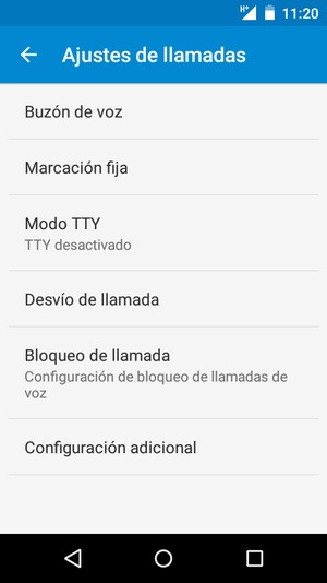 Seleccione Buzón de voz