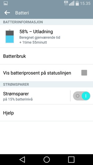 Slå på Strømsparer