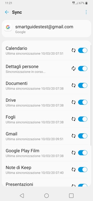 Le tue informazioni verranno sincronizzate