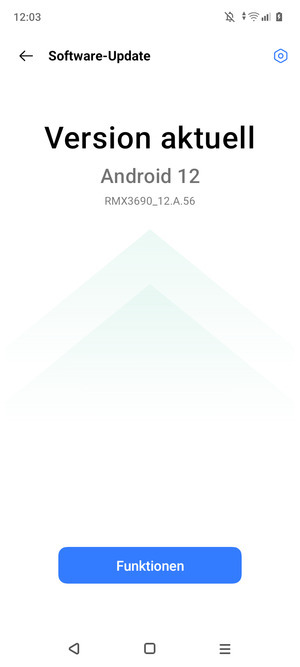 Falls Ihr Handy aktualisiert ist, wird Ihnen der folgende Bildschirm angezeigt