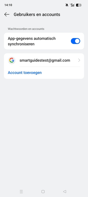 Selecteer uw Google-account