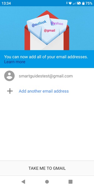 Select TAKE ME TO GMAIL