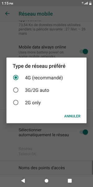 Sélectionnez votre option préférée
