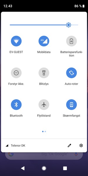 Slå Wi-Fi og Bluetooth fra