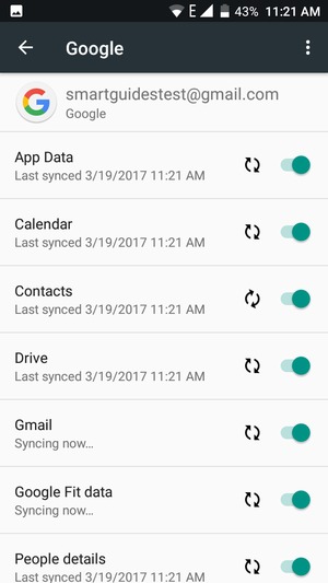 Your contacts from Google will now be synced to your smartphone