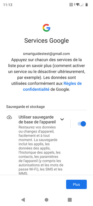 Sélectionnez Plus