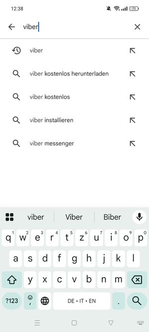 Geben Sie den Namen der App ein und wählen Sie Suchen