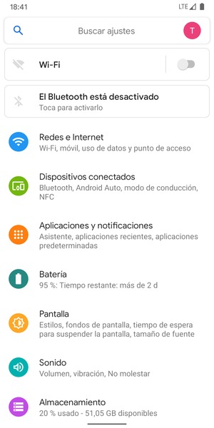 Seleccione Redes e Internet