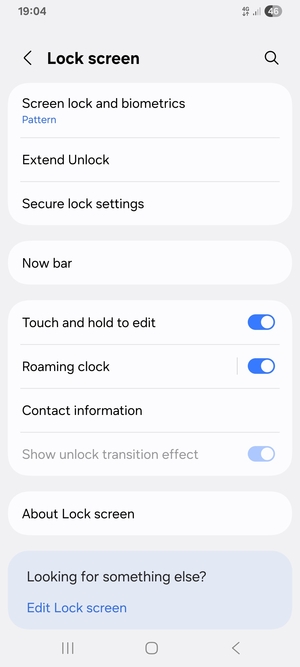 Your phone is now secure with a screen lock