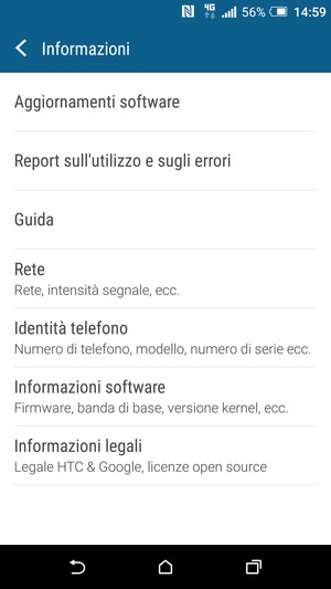 Seleziona Aggiornamenti software