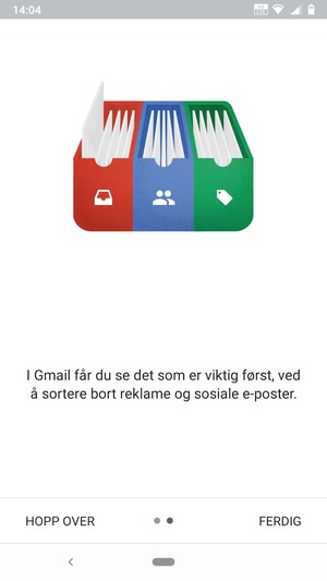 Velg FERDIG